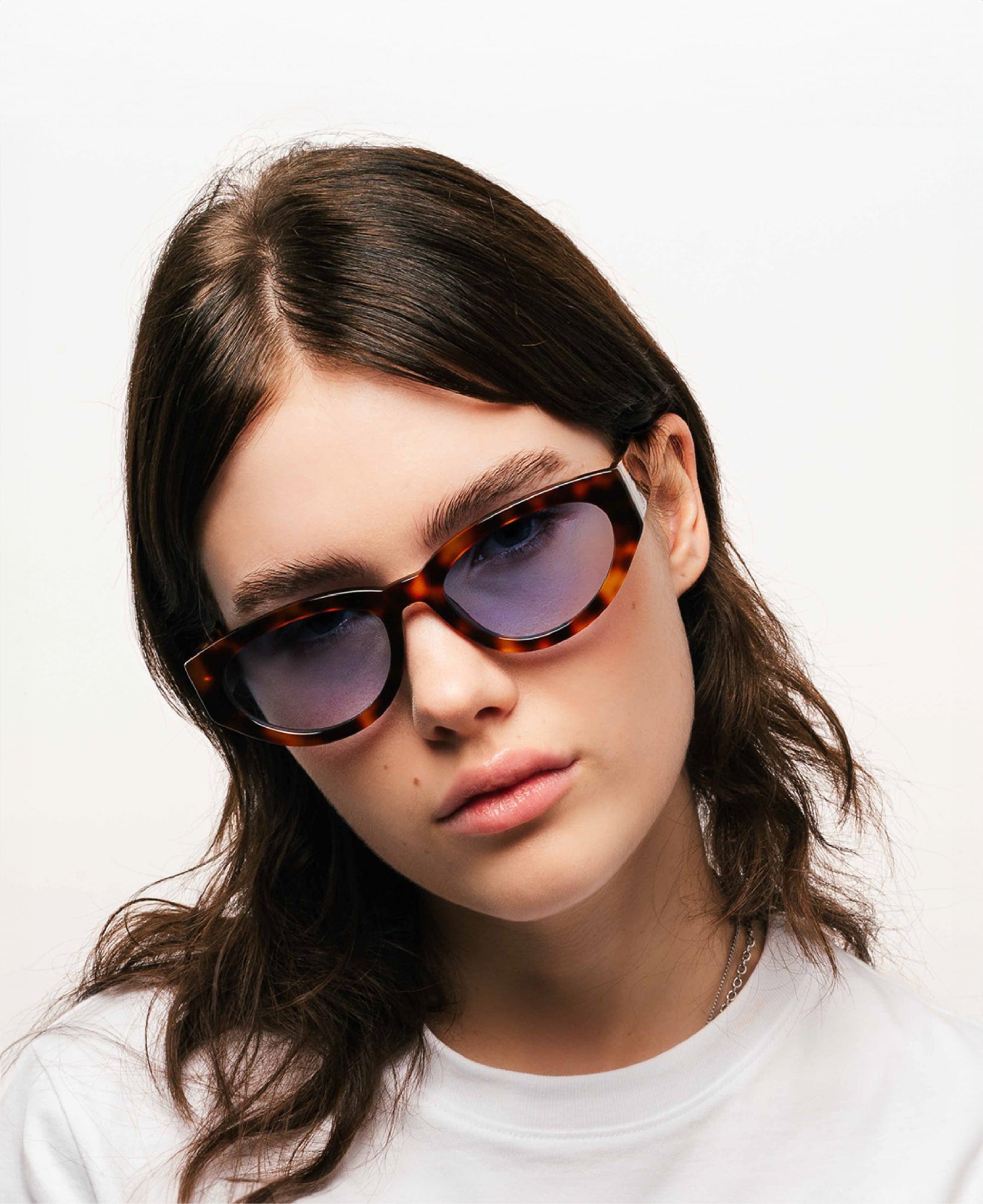 AUDREY Tortoise Blue - Cateye Solbriller|MESSYWEEKEND