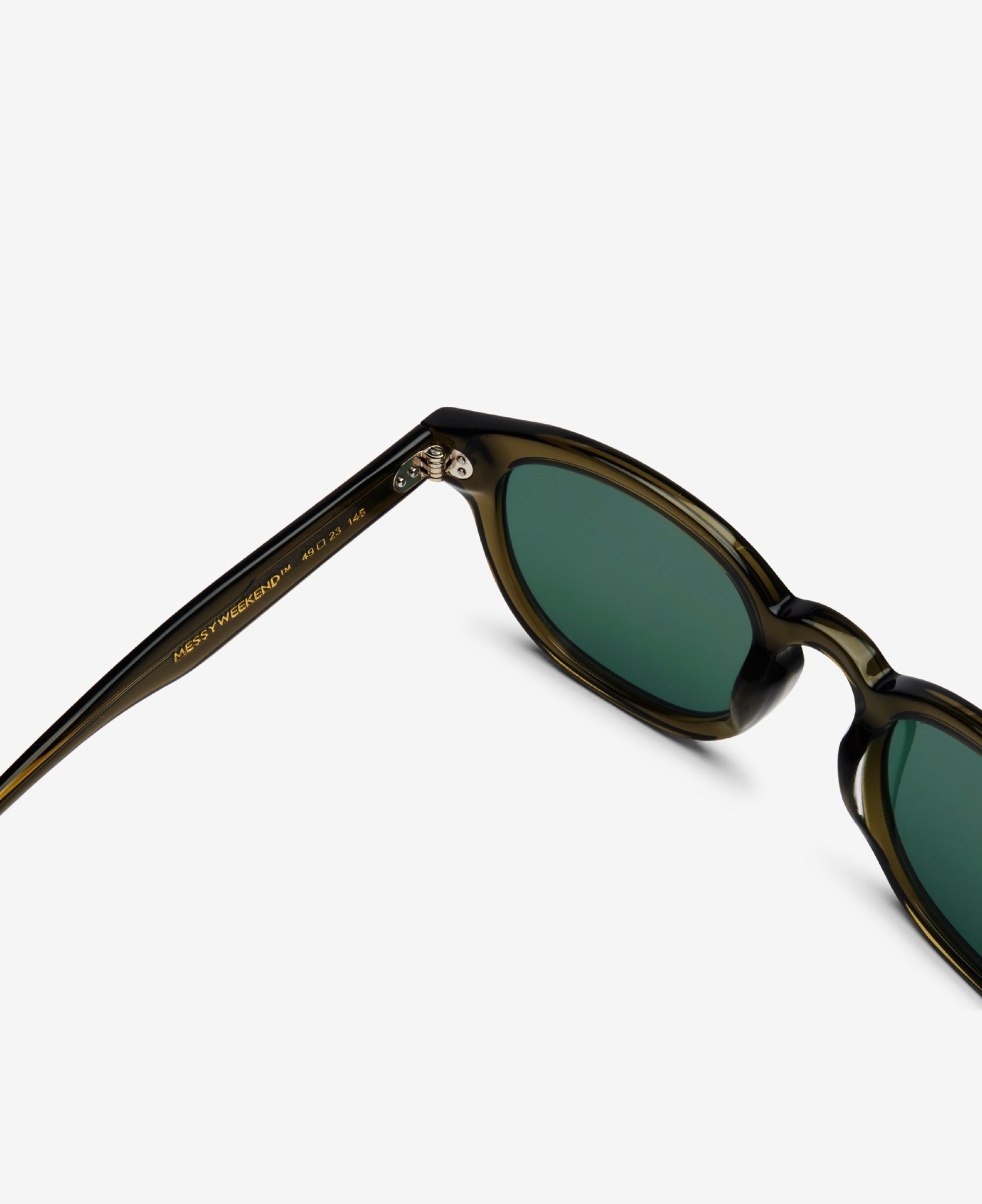 Bio Acetate Sustainable Sunglasses in Green | MESSYWEEKEND