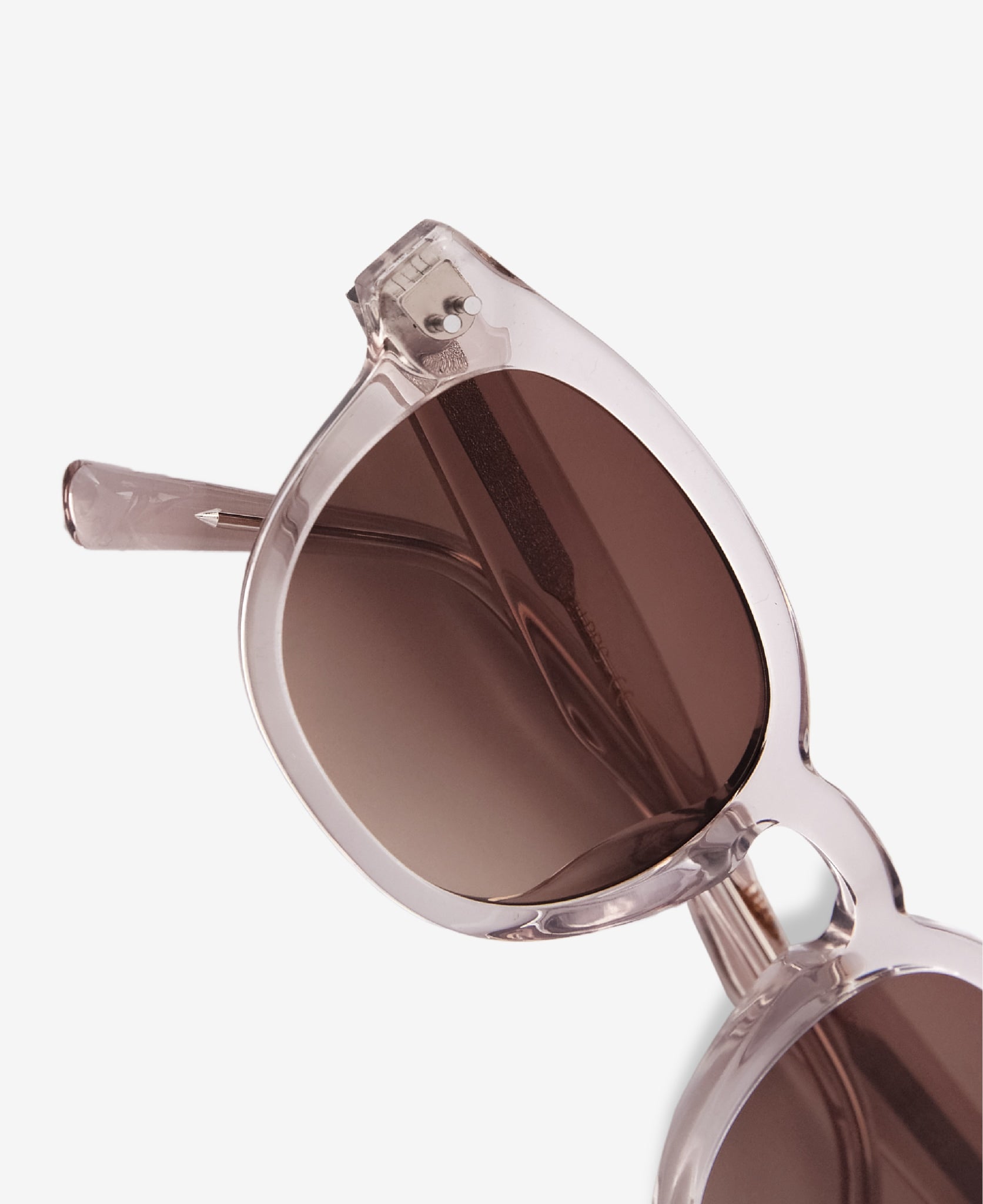 BILLE Rosé - Round Transparent Sunglasses|MESSYWEEKEND