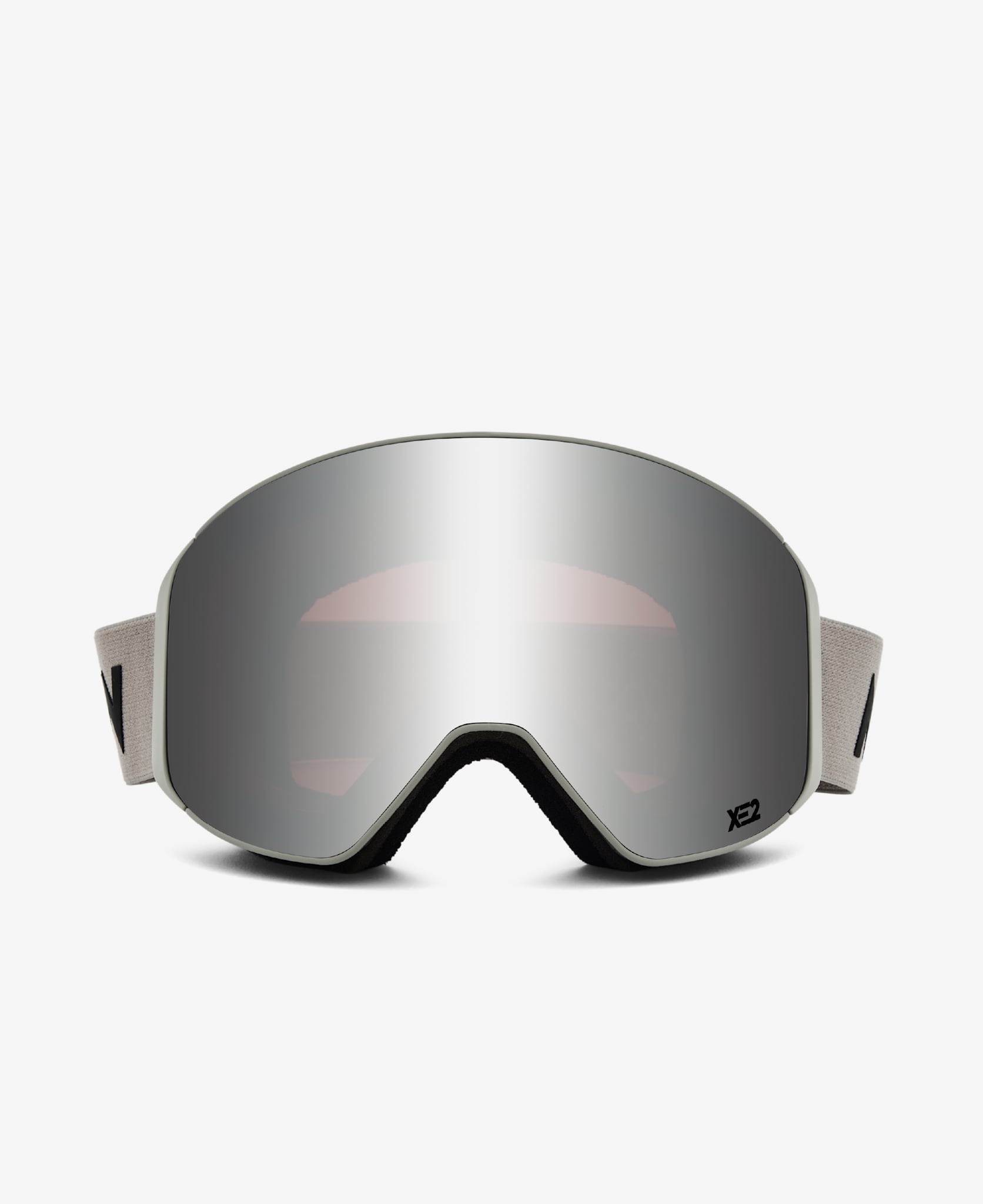 CLEAR XE2 Light Grey Silver Mirror Ski Goggles MESSYWEEKEND