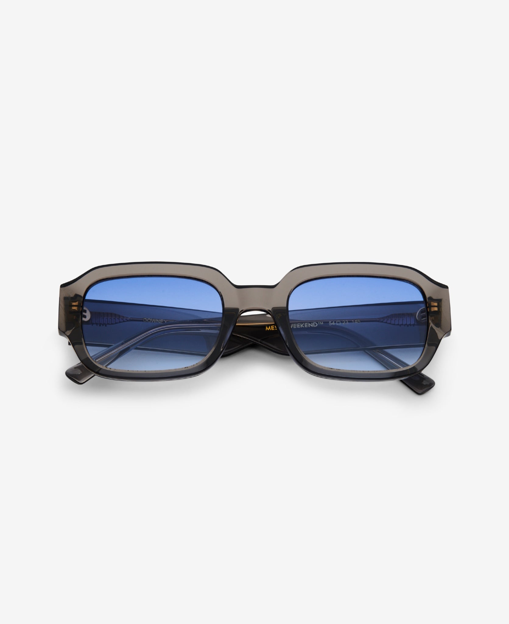 DOWNEY Grey Blue - Statement Sunglasses | MESSYWEEKEND