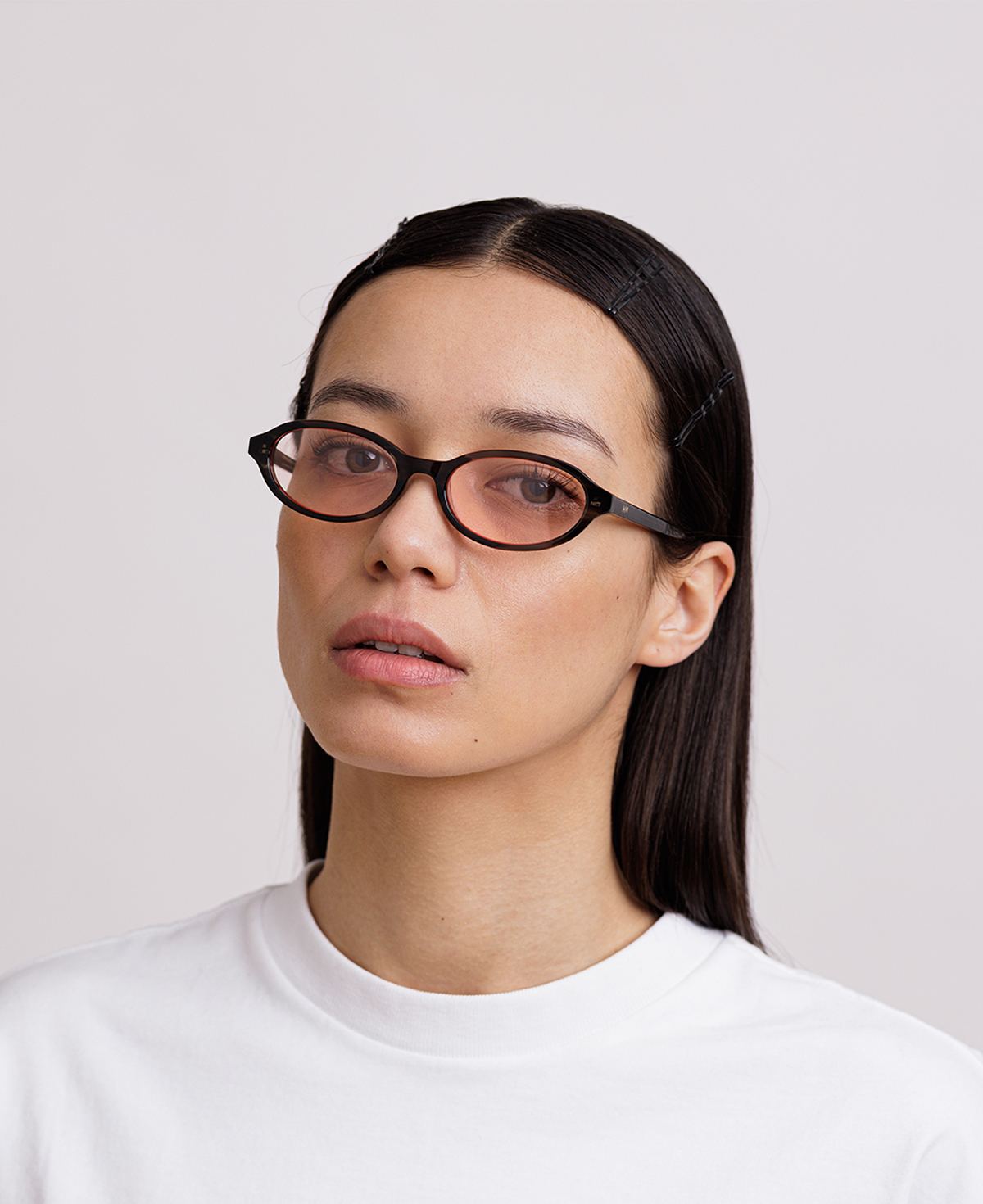 IVY OPTICS - Cloudy Gray Peach-red tint