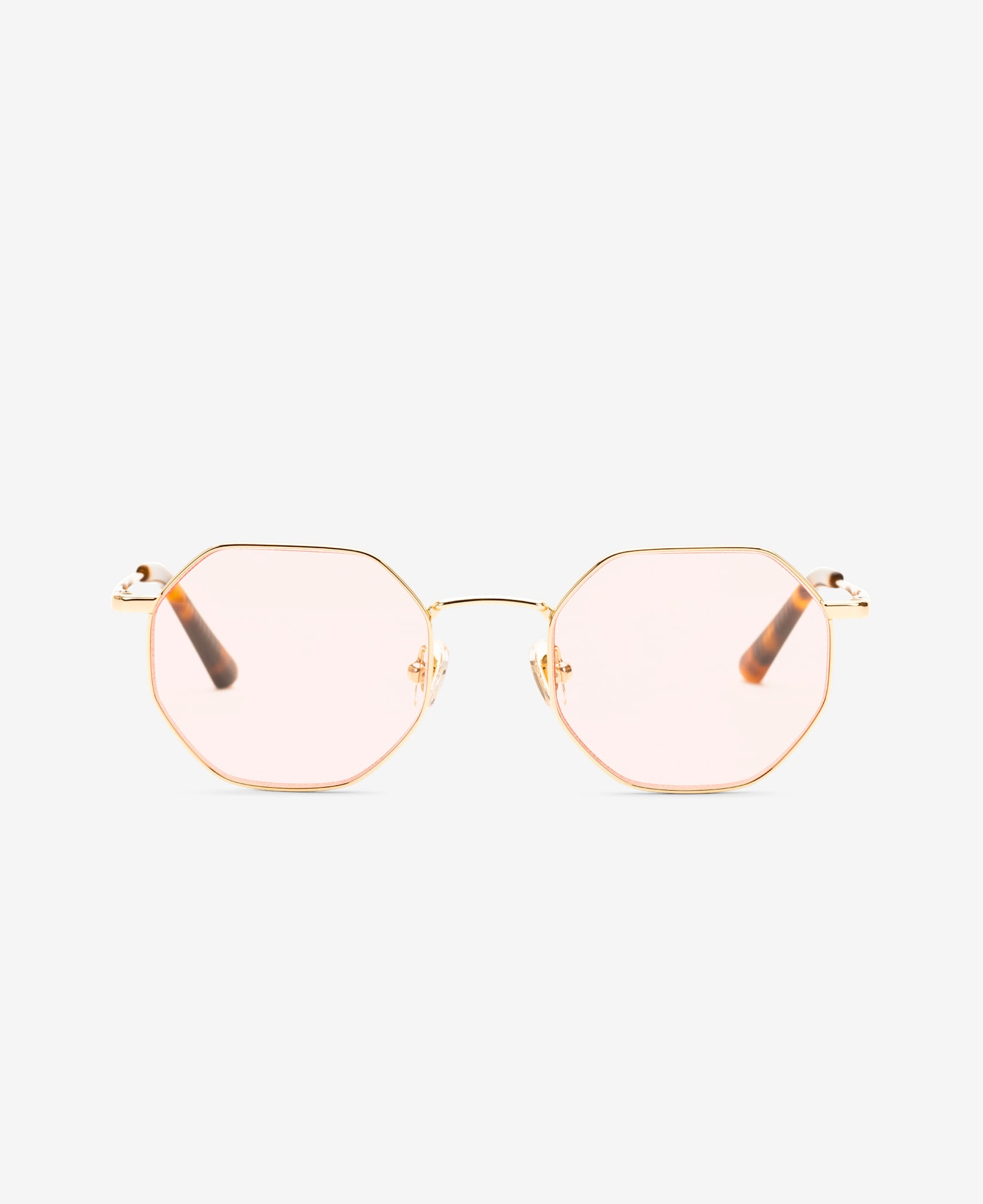 LIAM OPTICS - Gold Peach-red tint