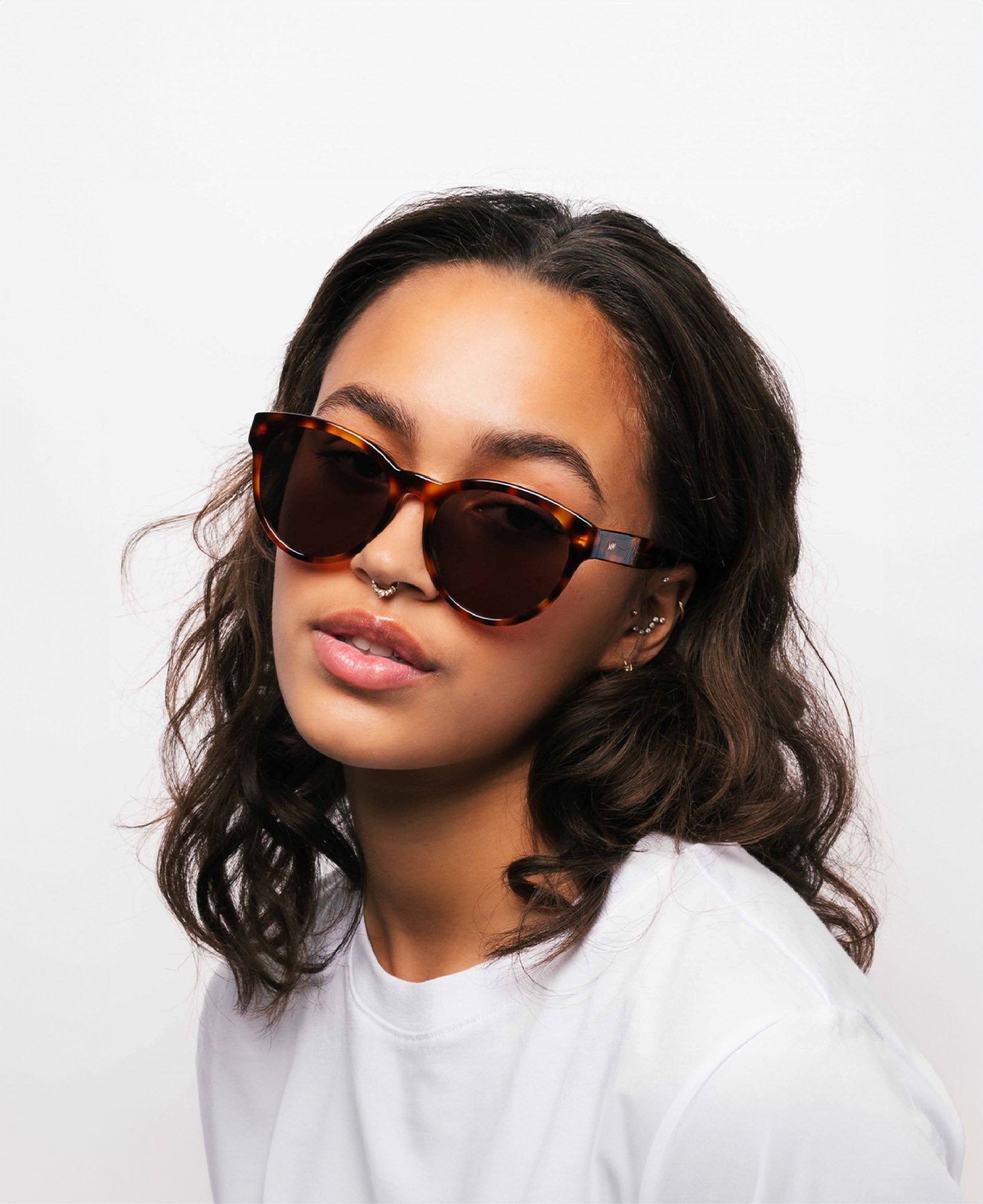 RITA Tortoise - Round Oversized Sunglasses |MESSYWEEKEND