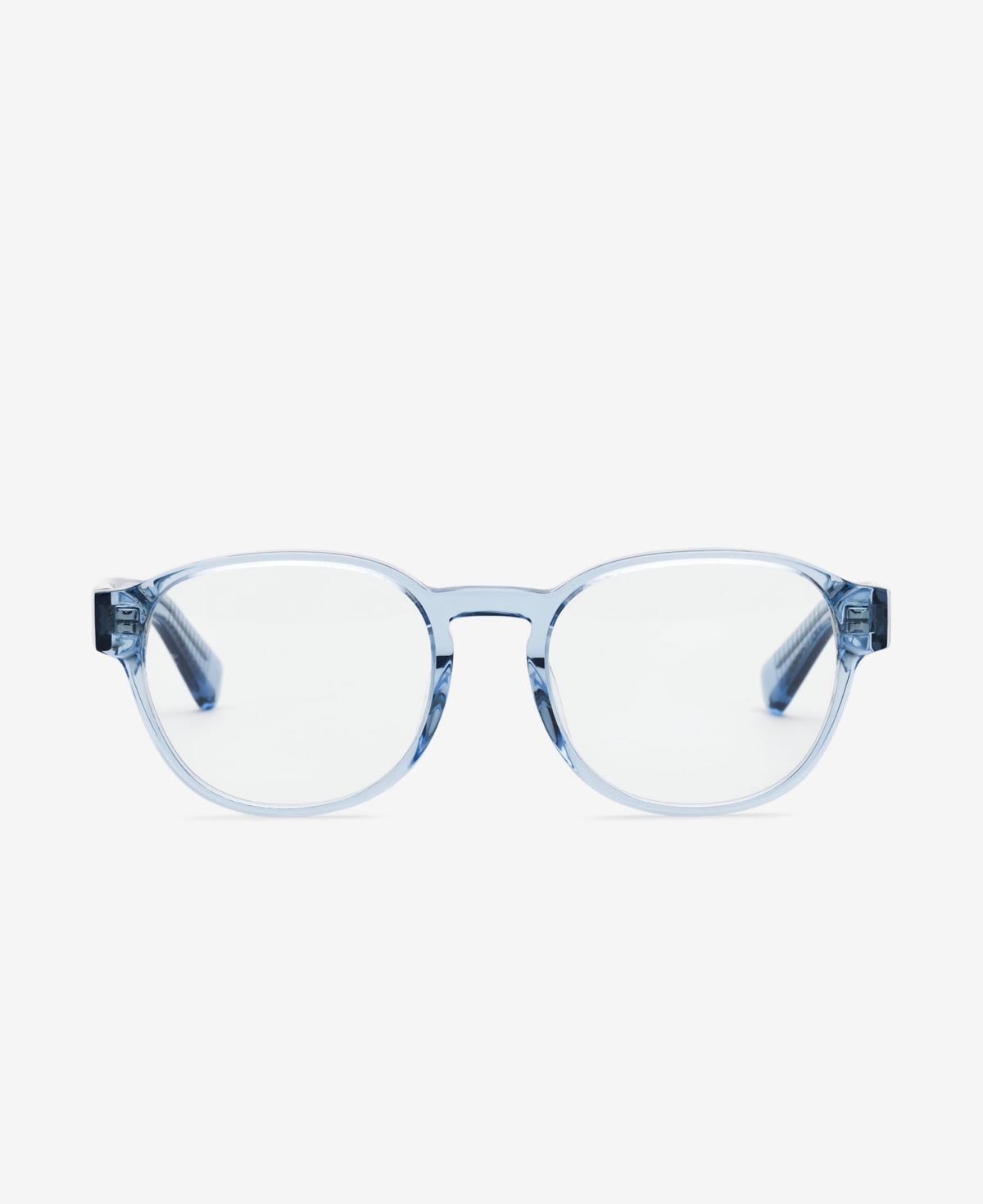Round Blue Transparent Optical Glasses Transparent Blue Round Blue Light Glasses – Glasses India Online main image 3