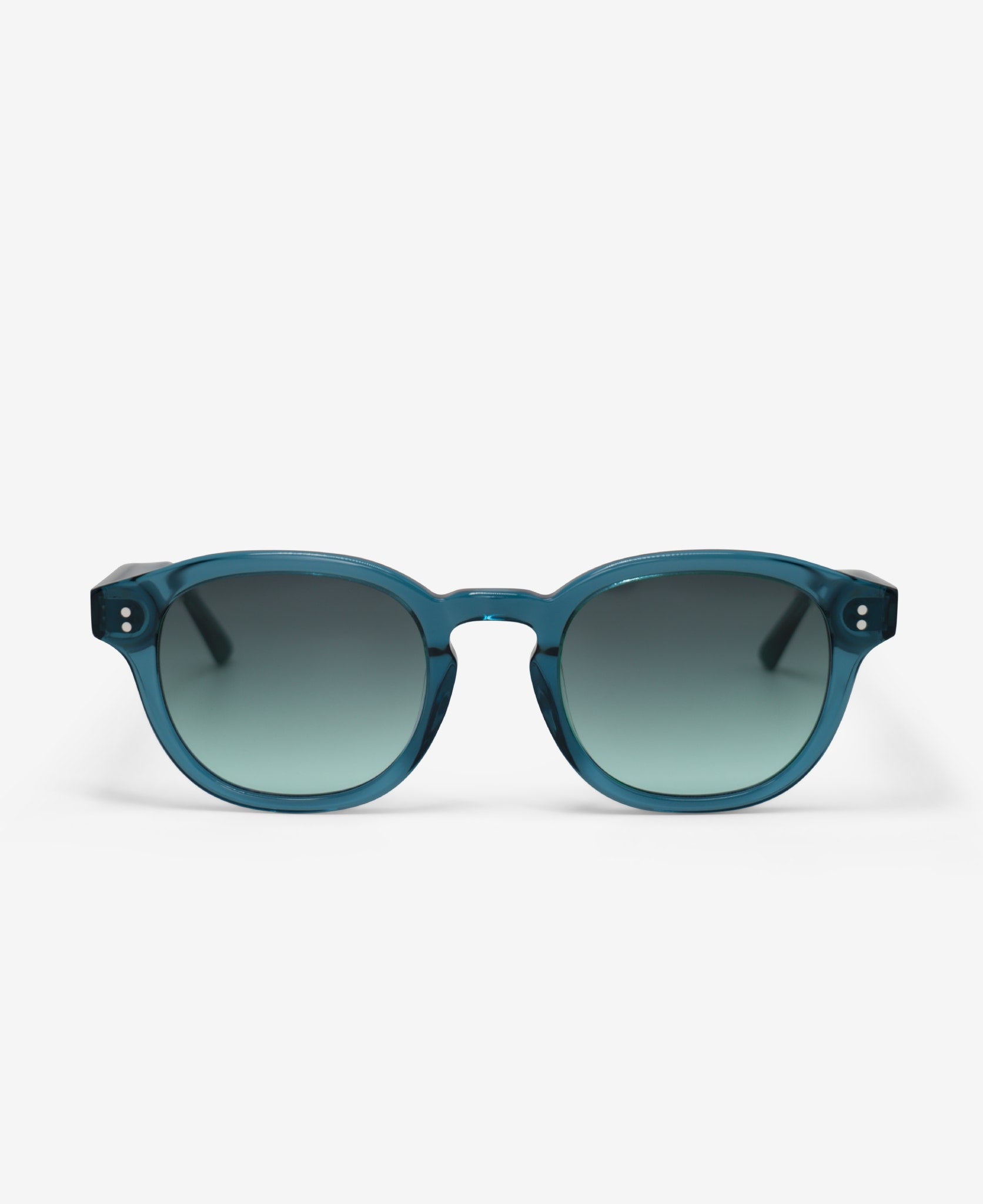 BILLE Black – Blue Lens – Round Sunglasses |MESSYWEEKEND