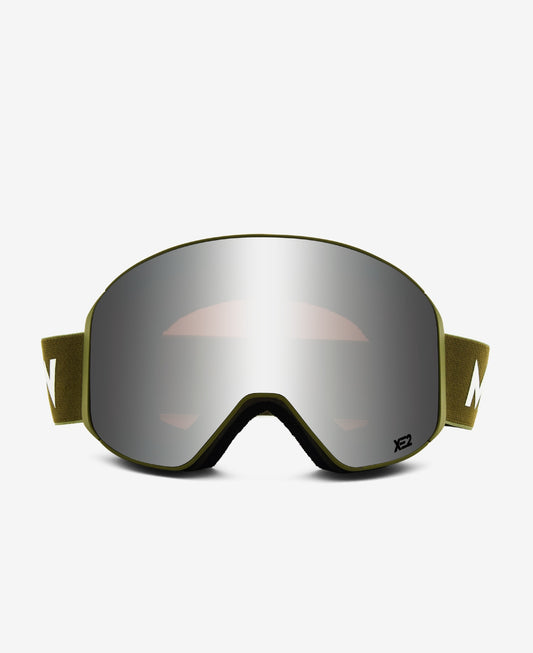 Slope Ski Goggles Silver Mirror