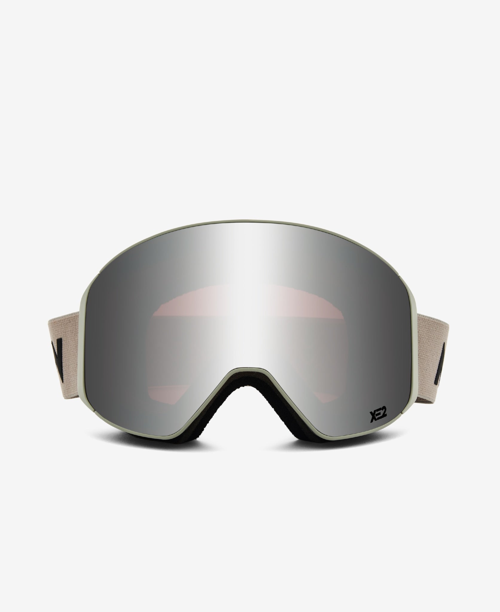 CLEAR XE2 - Light Grey Silver Mirror - Ski Goggles⎪MESSYWEEKEND