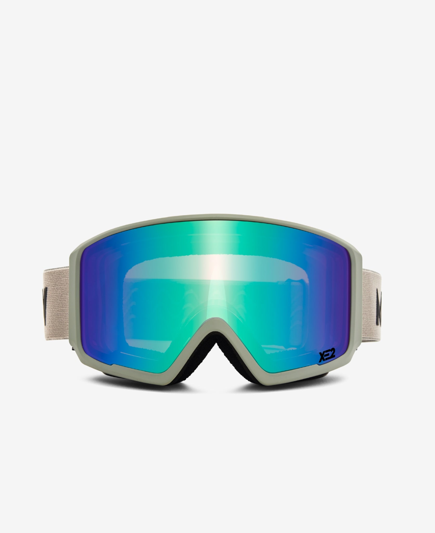 FLIP XE2 - Light Grey Green Mirror - Ski Goggles ⎪ MESSYWEEKEND