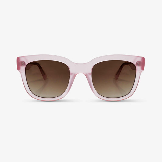 Oversized acetate sunglasses pink | MessyWeekend