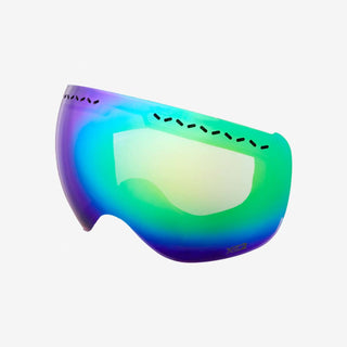 Ski goggle lenses mirrored green | MessyWeekend
