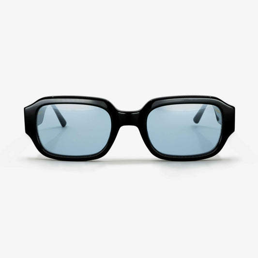 Rectangle sunglasses classic blue lenses | MessyWeekend