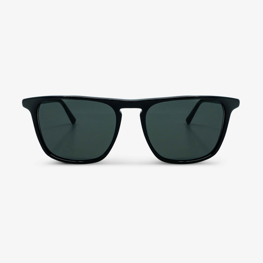 Acetate Sunglasses Flat top square black | MessyWeekend